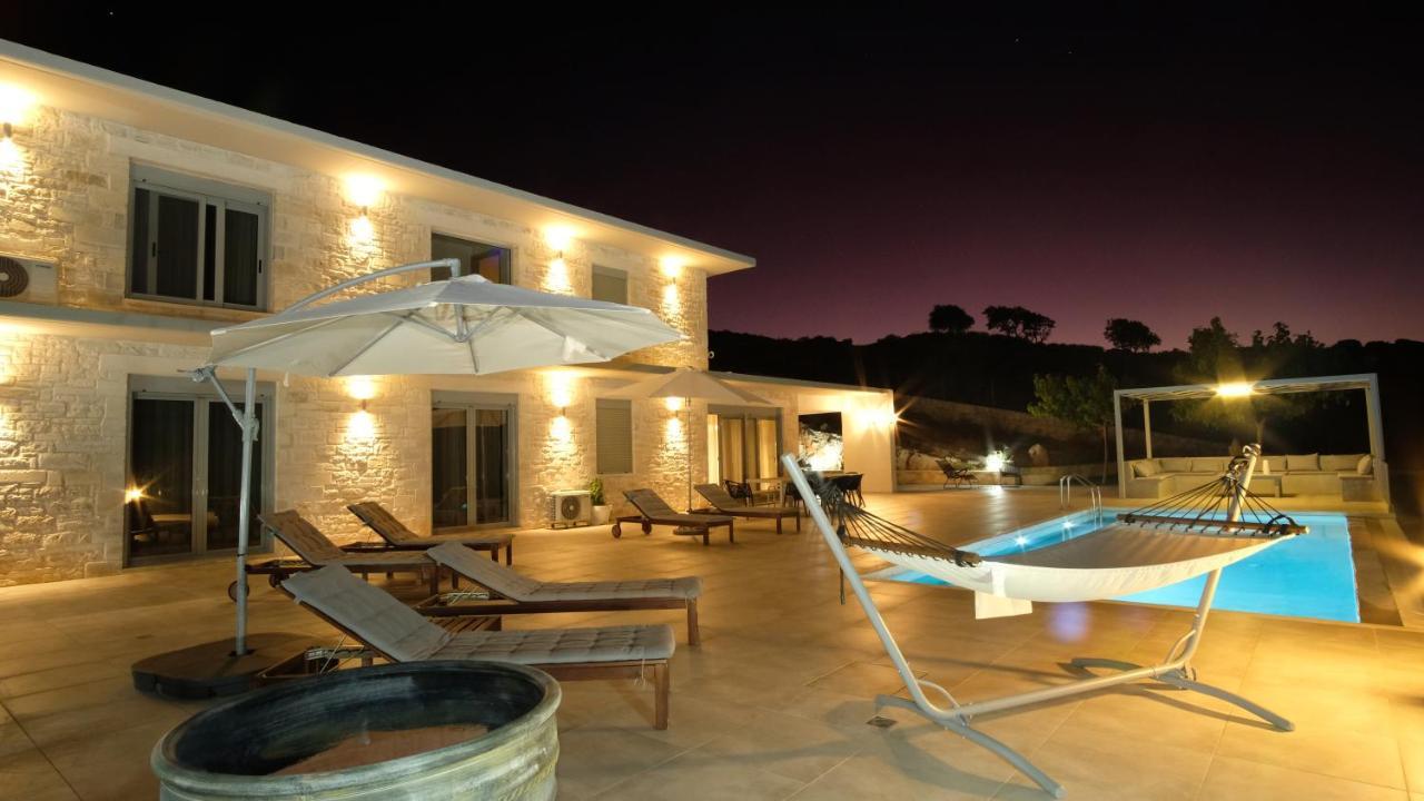 Eva Villas West With Infinity Pool & And Panoramic Sea View Jeráni Haníon Kültér fotó