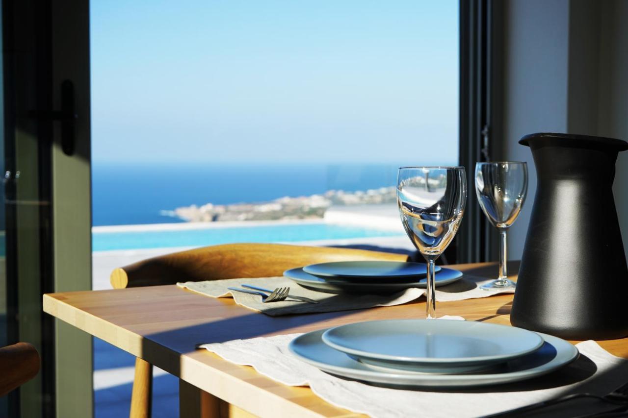 Eva Villas West With Infinity Pool & And Panoramic Sea View Jeráni Haníon Kültér fotó