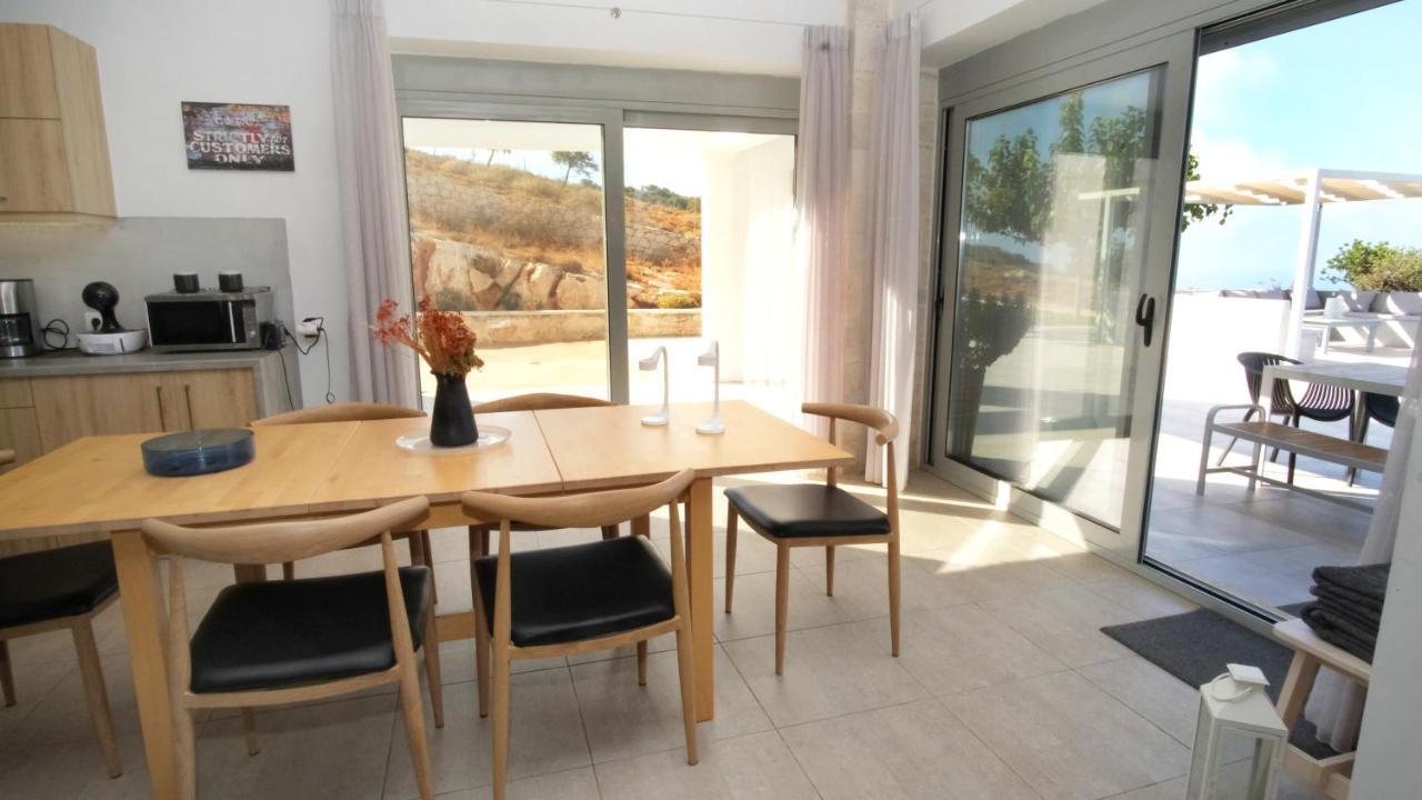 Eva Villas West With Infinity Pool & And Panoramic Sea View Jeráni Haníon Kültér fotó