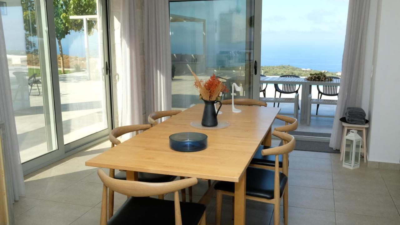 Eva Villas West With Infinity Pool & And Panoramic Sea View Jeráni Haníon Kültér fotó