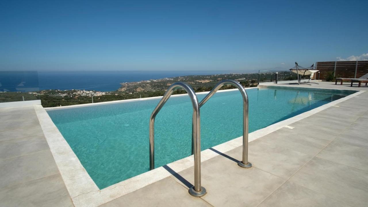 Eva Villas West With Infinity Pool & And Panoramic Sea View Jeráni Haníon Kültér fotó