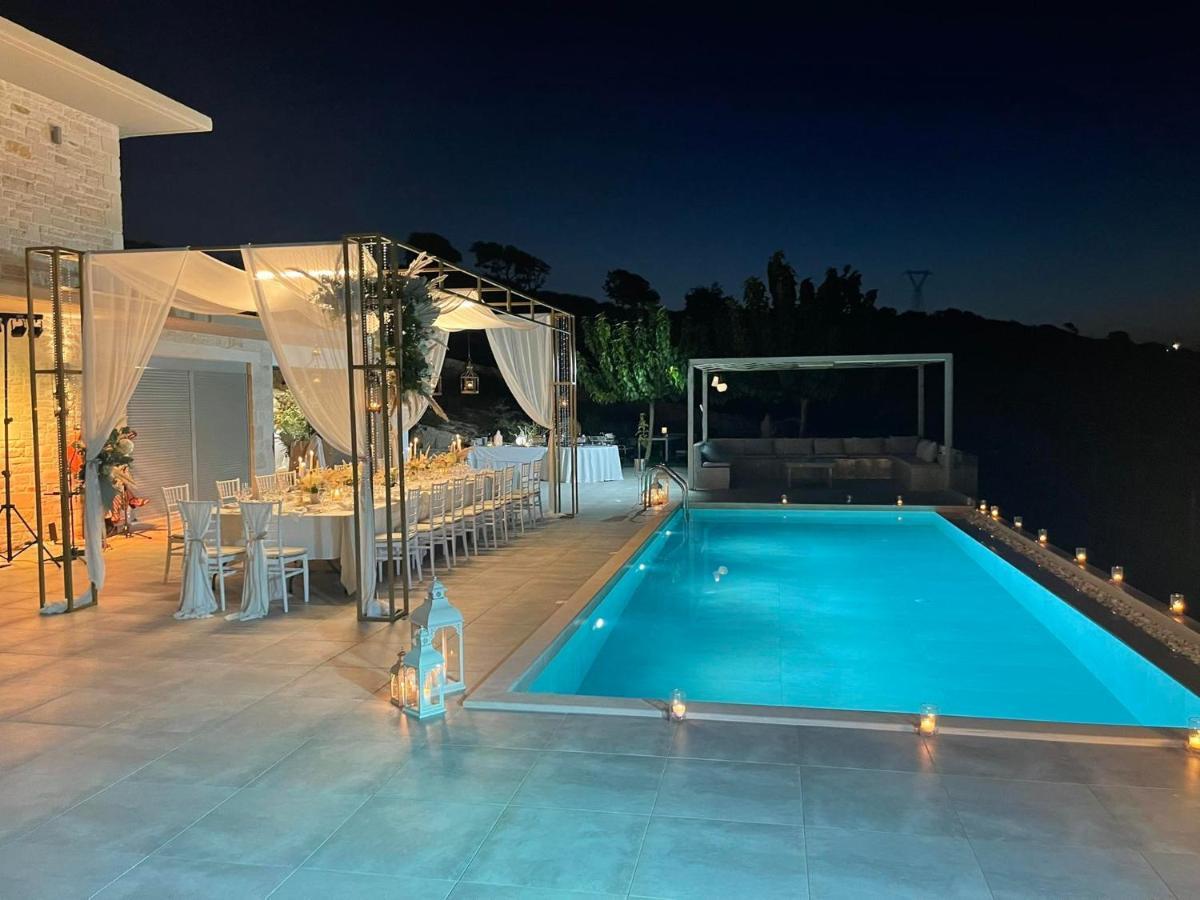 Eva Villas West With Infinity Pool & And Panoramic Sea View Jeráni Haníon Kültér fotó